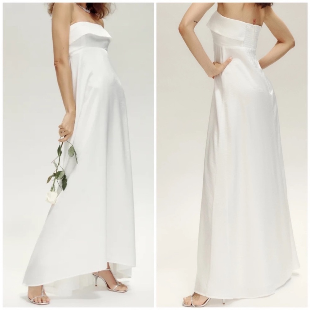 Reformation white /off white Dress Strapless Ivory
Size 4 NEW
